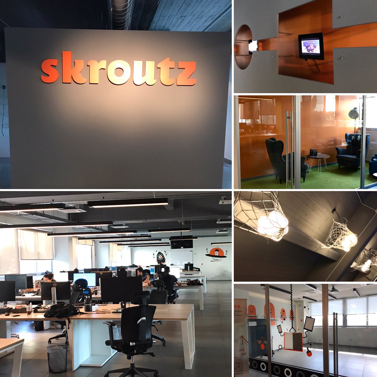 Darcey_Estes's tweet photo. Loved hearing what @skroutzit is doing for e-commerce in Greece...and inspired by their beautiful workplace. #Agile #digital #MBAtrip https://t.co/ySGgktkxGn