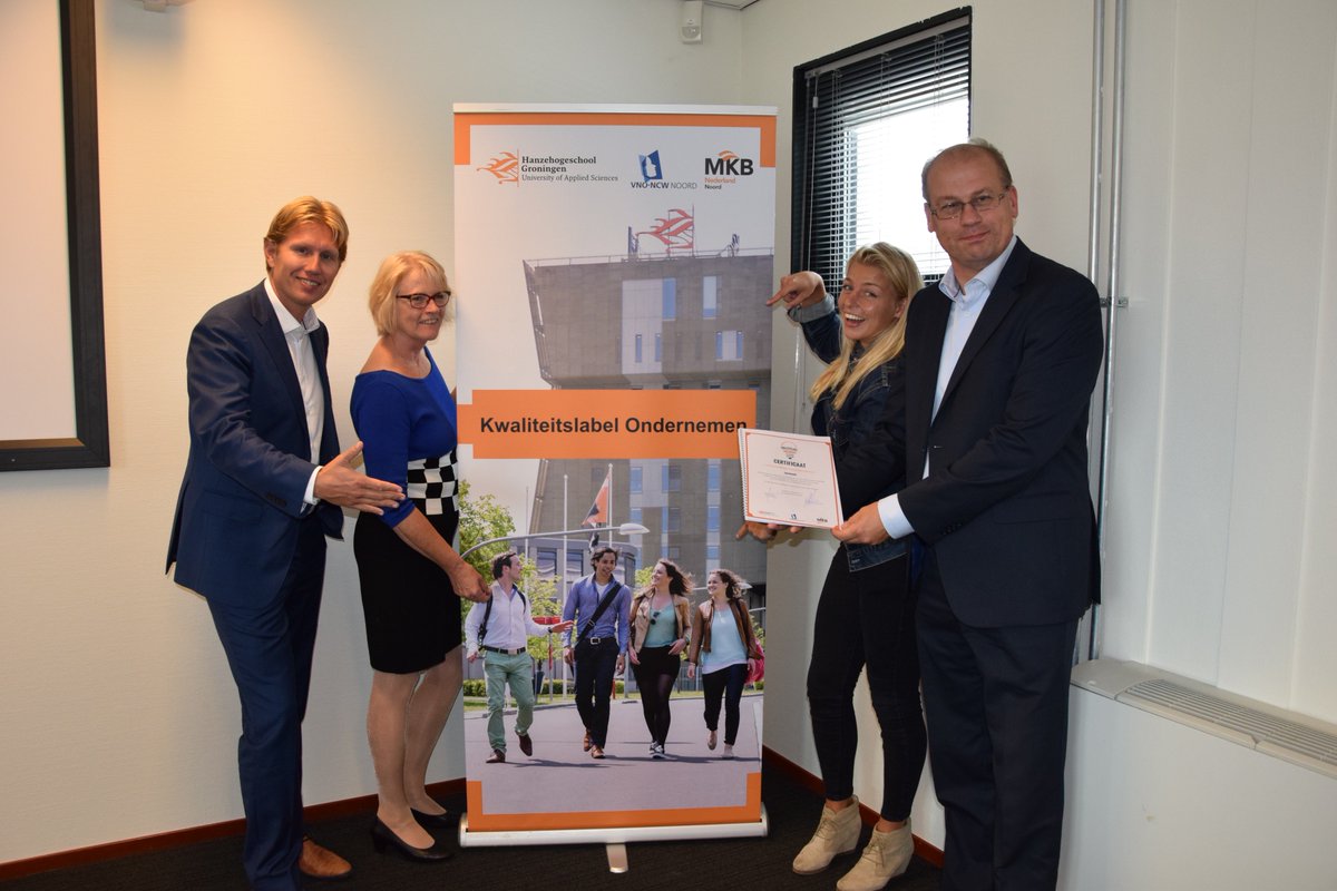 Sportstudies's tweet image. Opleiding Sportkunde ontvangt kwaliteitslabel ondernemen! @hanze #sportkunde #ondernemen