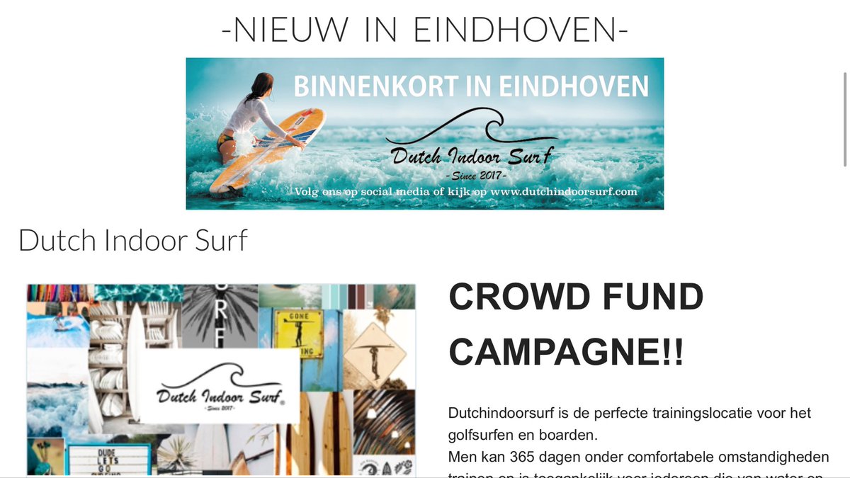 DutchIndoorSurf's tweet photo. Steun ons!!! https://t.co/FnJ5gj9xVe