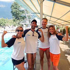 The end of a successful day! With Karola Vitali of @SSSBellinzona UWH, “Sportissima 2016”, Piscina Bellinzona, Bellinzona, CH, 11 Sep 2016