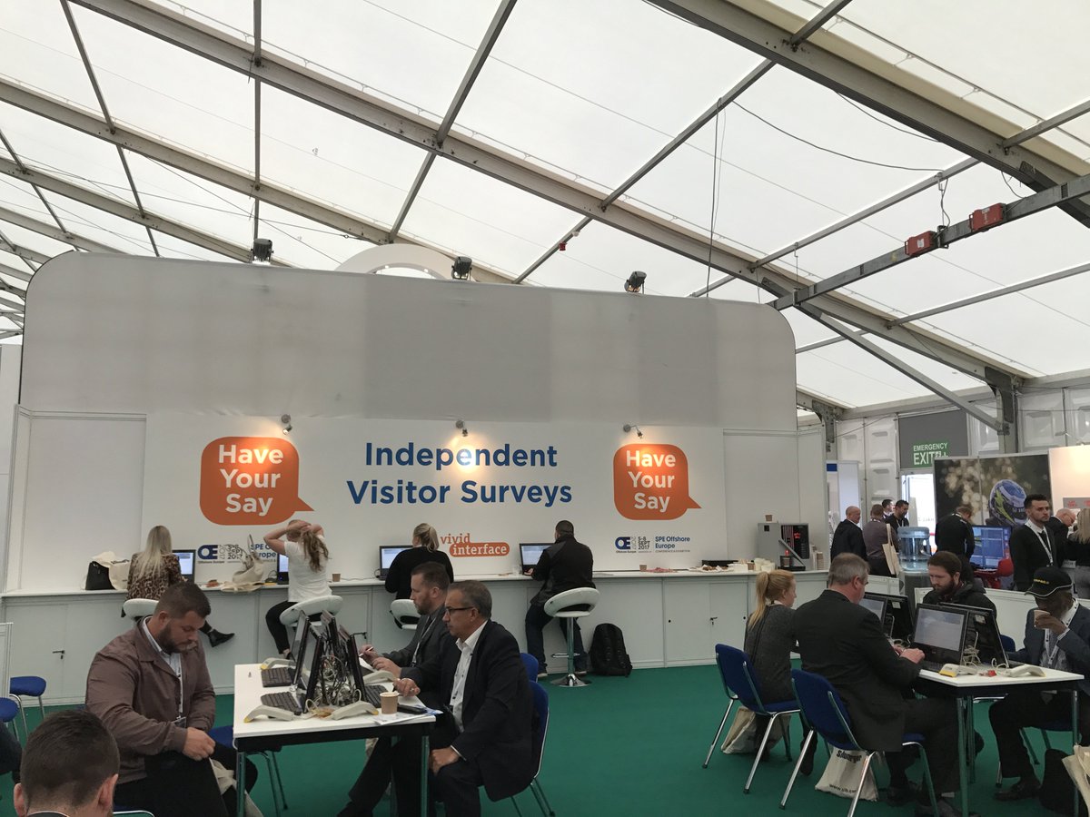 VividInterface's tweet image. Offshore oil executives providing industry insights to aid show strategy development #OE17 #OffshoreEurope