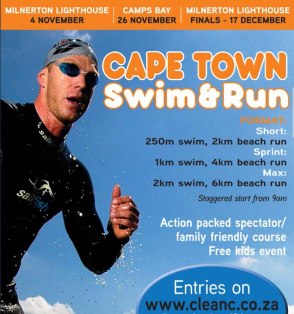 Get ready for the Cape Town Swim &amp; Run on the 4th of November @ Milnerton LightHouse #CapeTownBeachCleanUp enter at cleanc.co.za😎