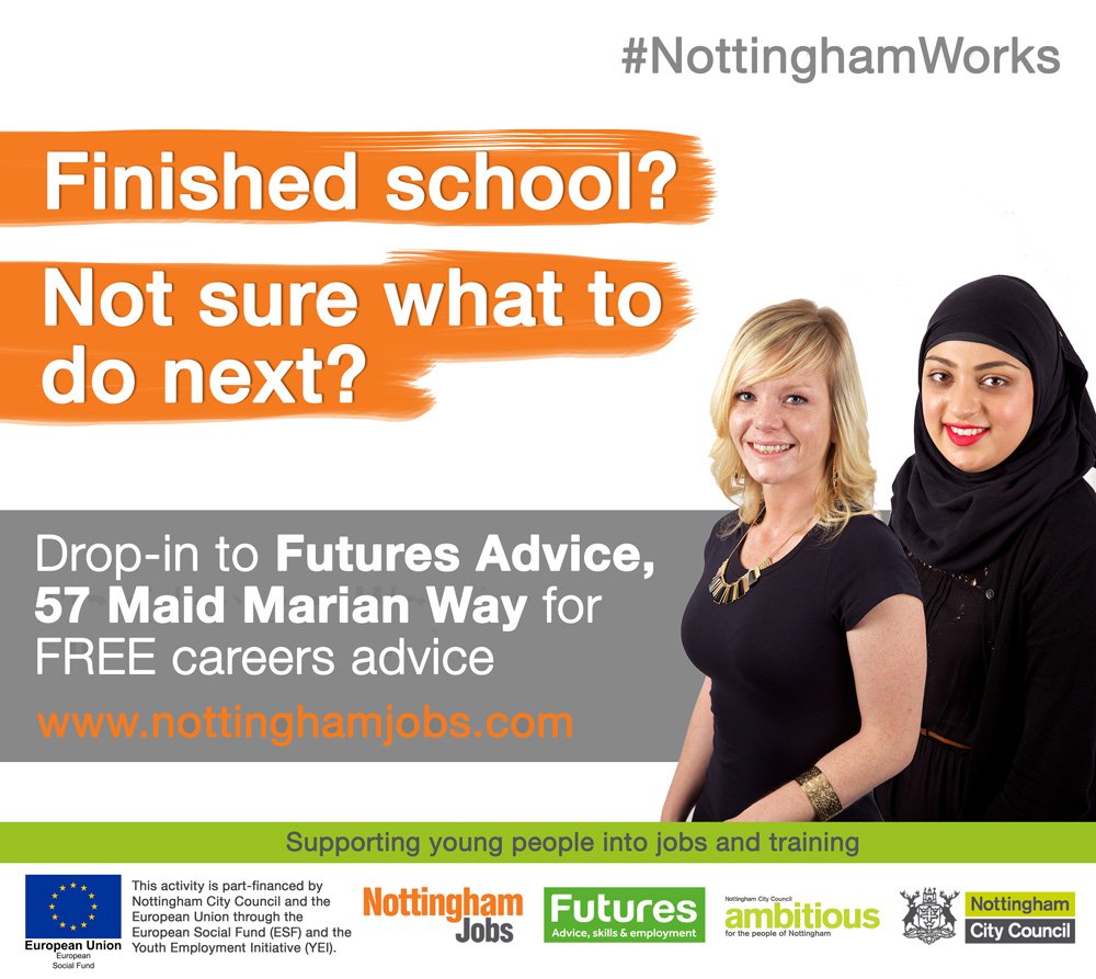 nottmjobs's tweet photo. Exam results better than you expected? Get free expert #careers advice from @Futures_Advice https://t.co/4J0WkCjCx8 #NottinghamWorks https://t.co/7lvN7TUIsL