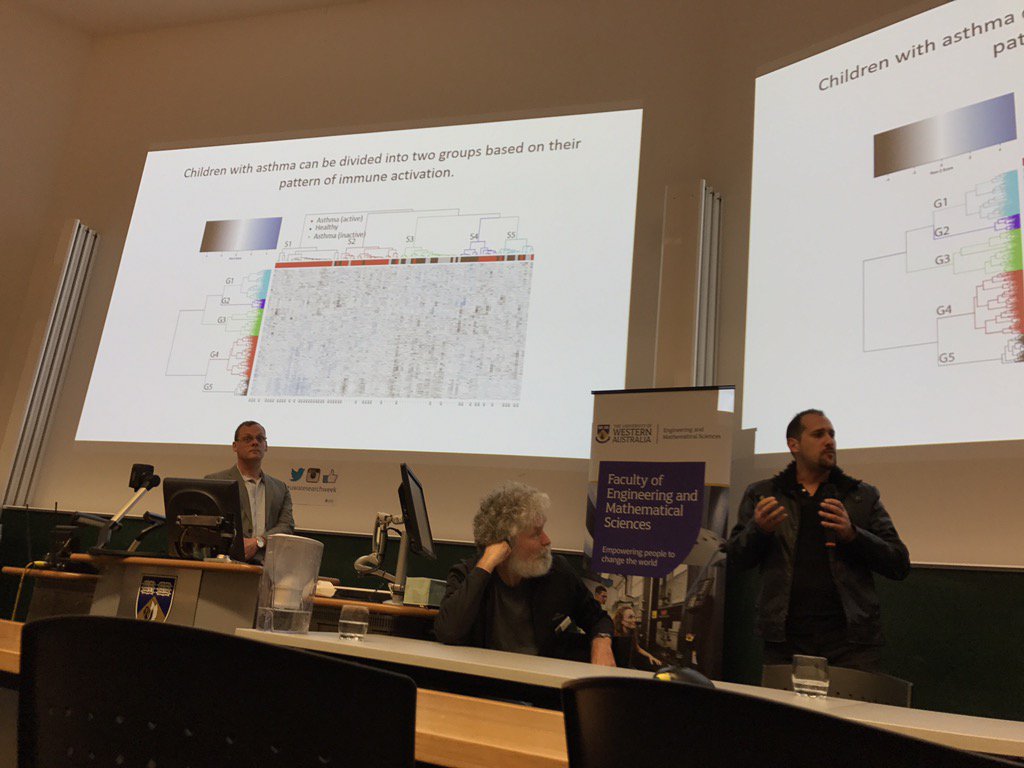 UWAresearch's tweet photo. How can we use big data to help asthma? Genomic profiling of course!#UWAResearchWeek @UWAEMS @telethonkids https://t.co/i62aFzjHnl