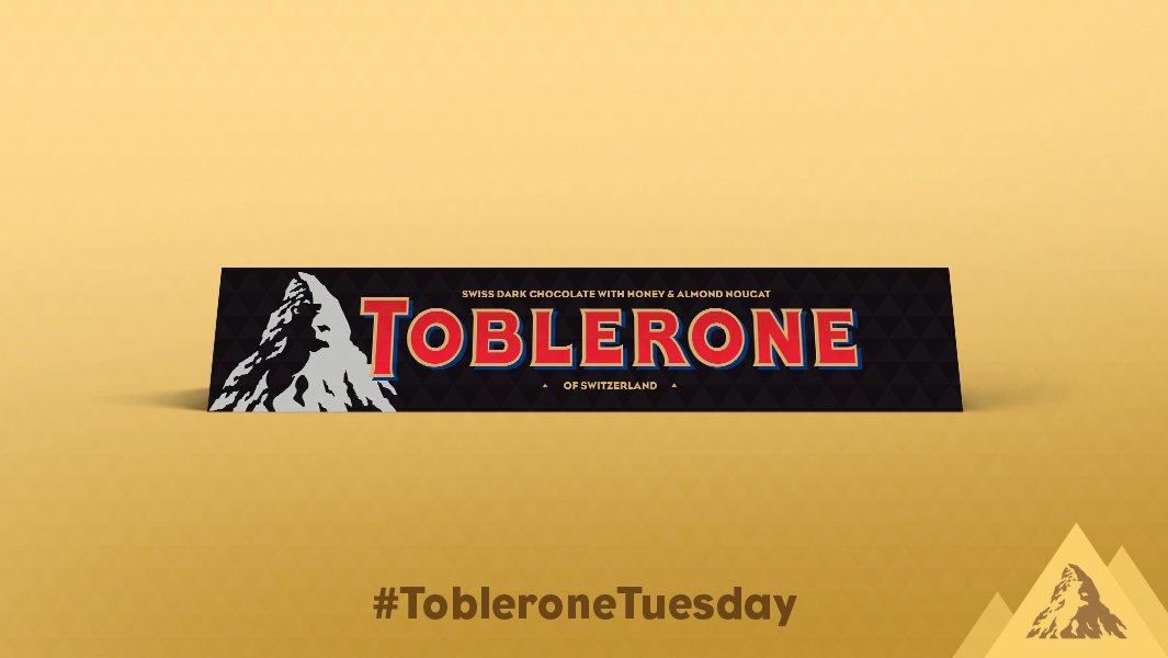 Toblerone's tweet photo. Happy #TobleroneTuesday! Nice n' easy... For a chance to win a Dark Chocolate Toblerone, just RT &amp; follow us. T&amp;C's: https://t.co/Gupn4NaB4r https://t.co/86xaymB8pe