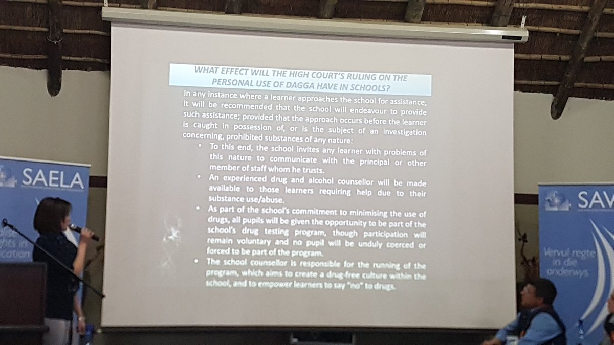 annamagrietdW's tweet photo. Some of the recommendations made by Ankia Bester to schools for managing cannabis related issues #saela2017 https://t.co/GovJb1LtX8