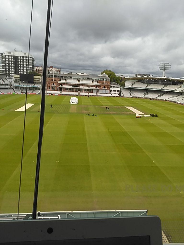 Poeticjazztice's tweet photo. Pitch preparations underway for the 3rd, decisive test, England vs West Indies...@debsageart #KnightCricket https://t.co/l7scSccR7A