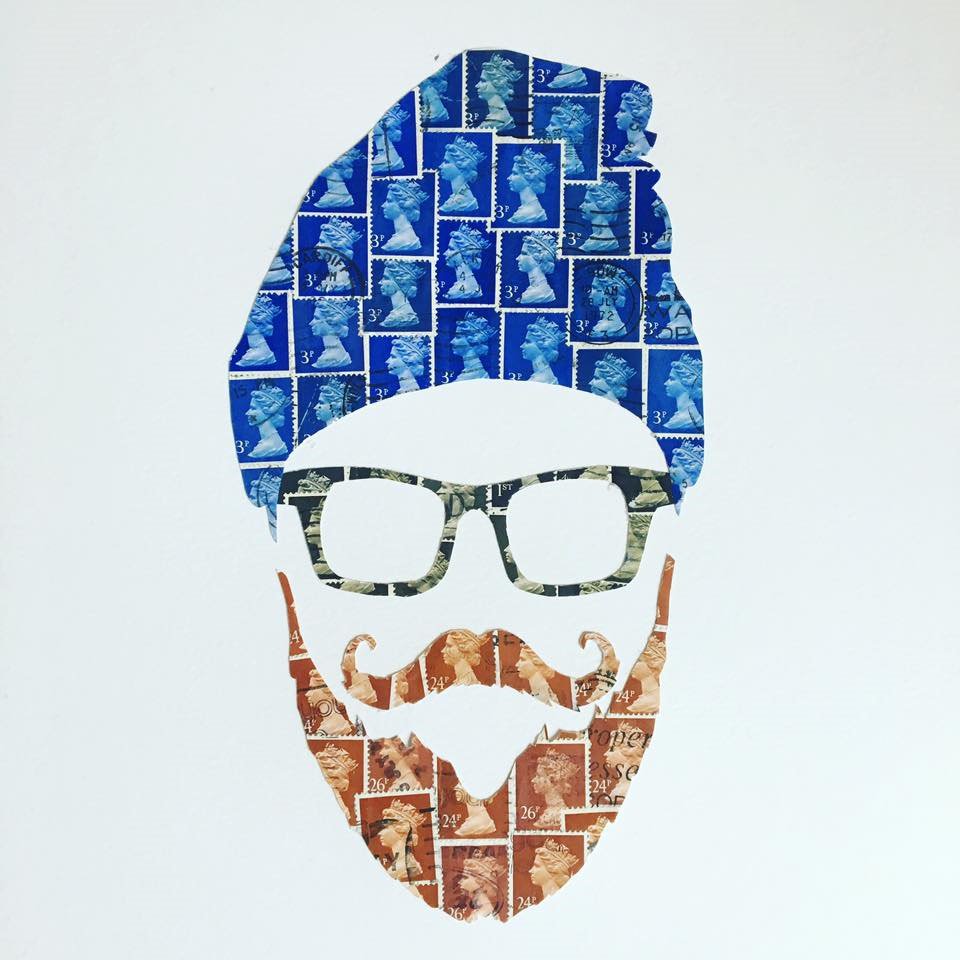 kkg_art's tweet photo. To celebrate the #worldbeard championships #beard #hipster #shoreditch @RoyalMailStamps @RoyalMail @The_RPSL @philatelynews #philately https://t.co/8p0uCIO2pf