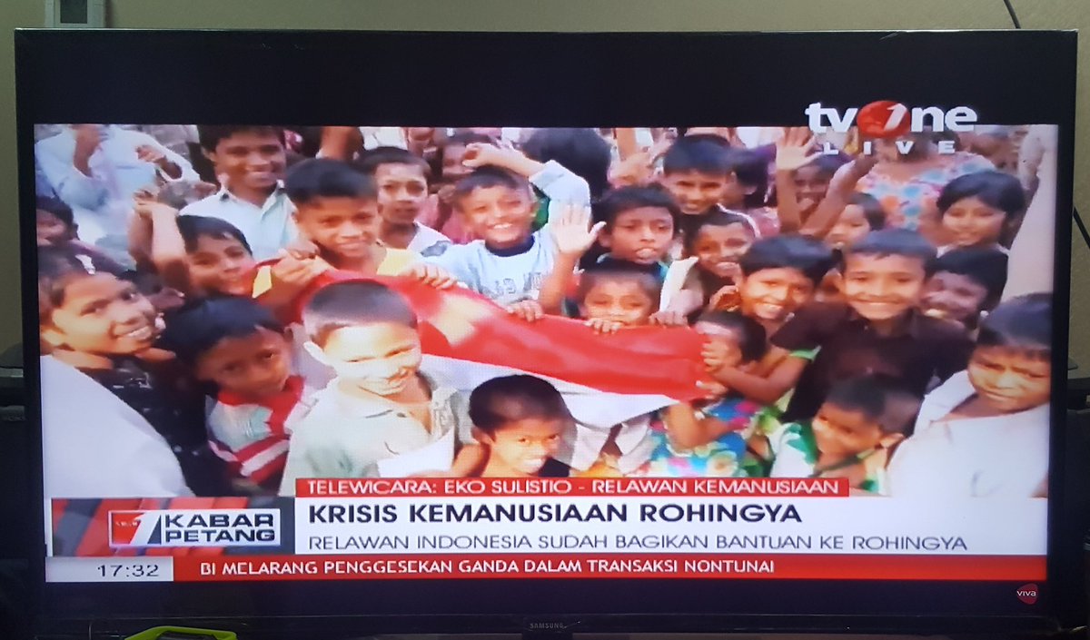 kwarnas's tweet photo. Wawancara eksklusif Kak Eko Sulistio mengenai kondisi terkini para pengungsi Rohingya di Myanmar dalam program Kabar Petang @tvOneNews (5/9) https://t.co/nvplSF5XwC