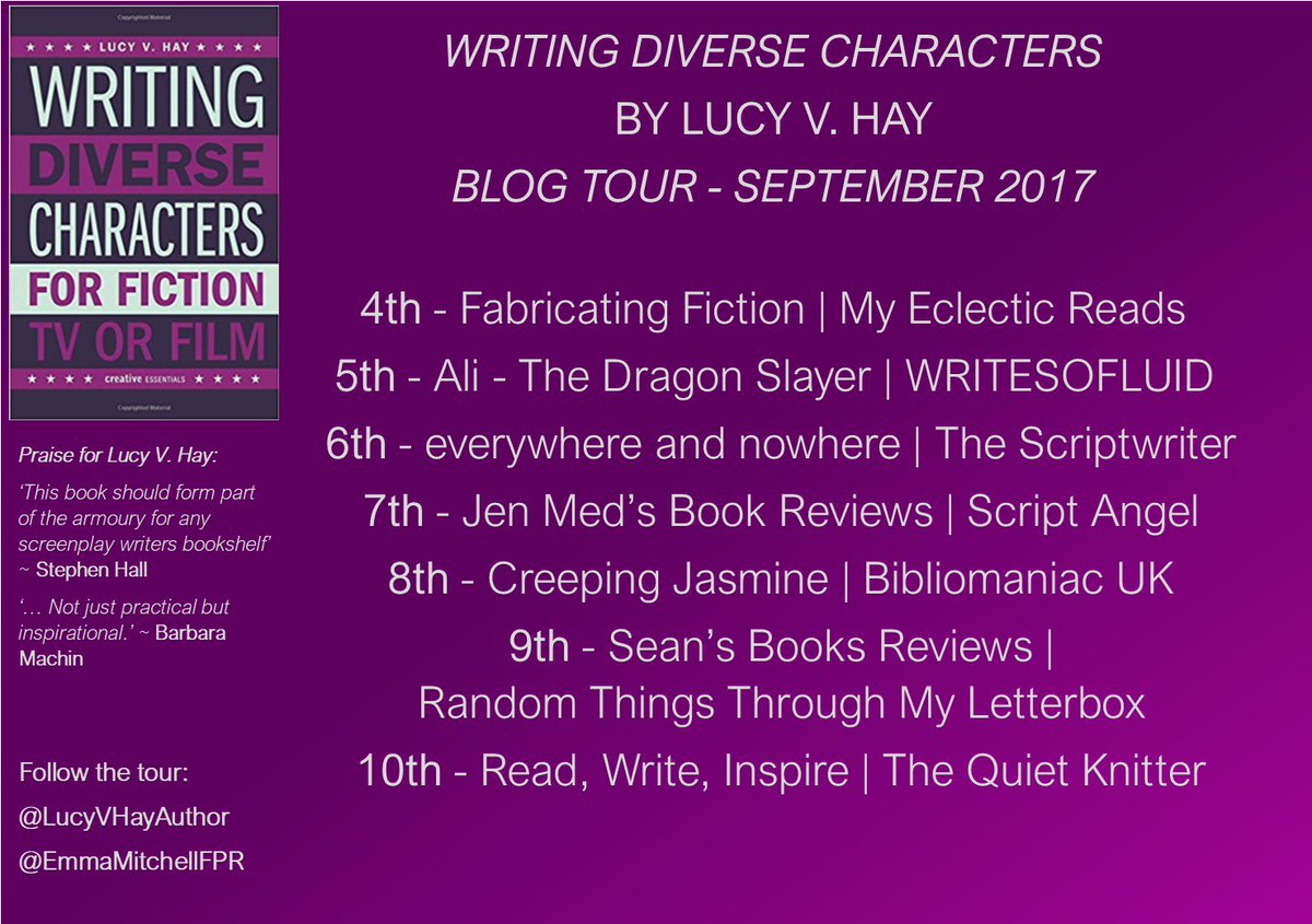 DrewComps's tweet photo. #BlogTour #AuthorInterview ~ Writing Diverse Characters by #LucyVHay #Bang2write #emmamitchellfpr https://t.co/aUY5hzP7GF #BookBloggers https://t.co/l6o9djlYe3