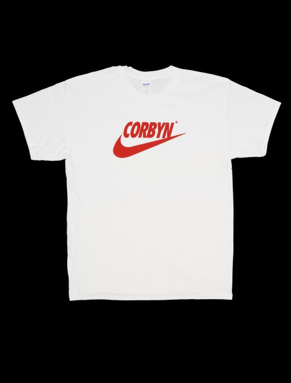 Jeremy Corbyn / Nike t-shirt to go on display at the V&A