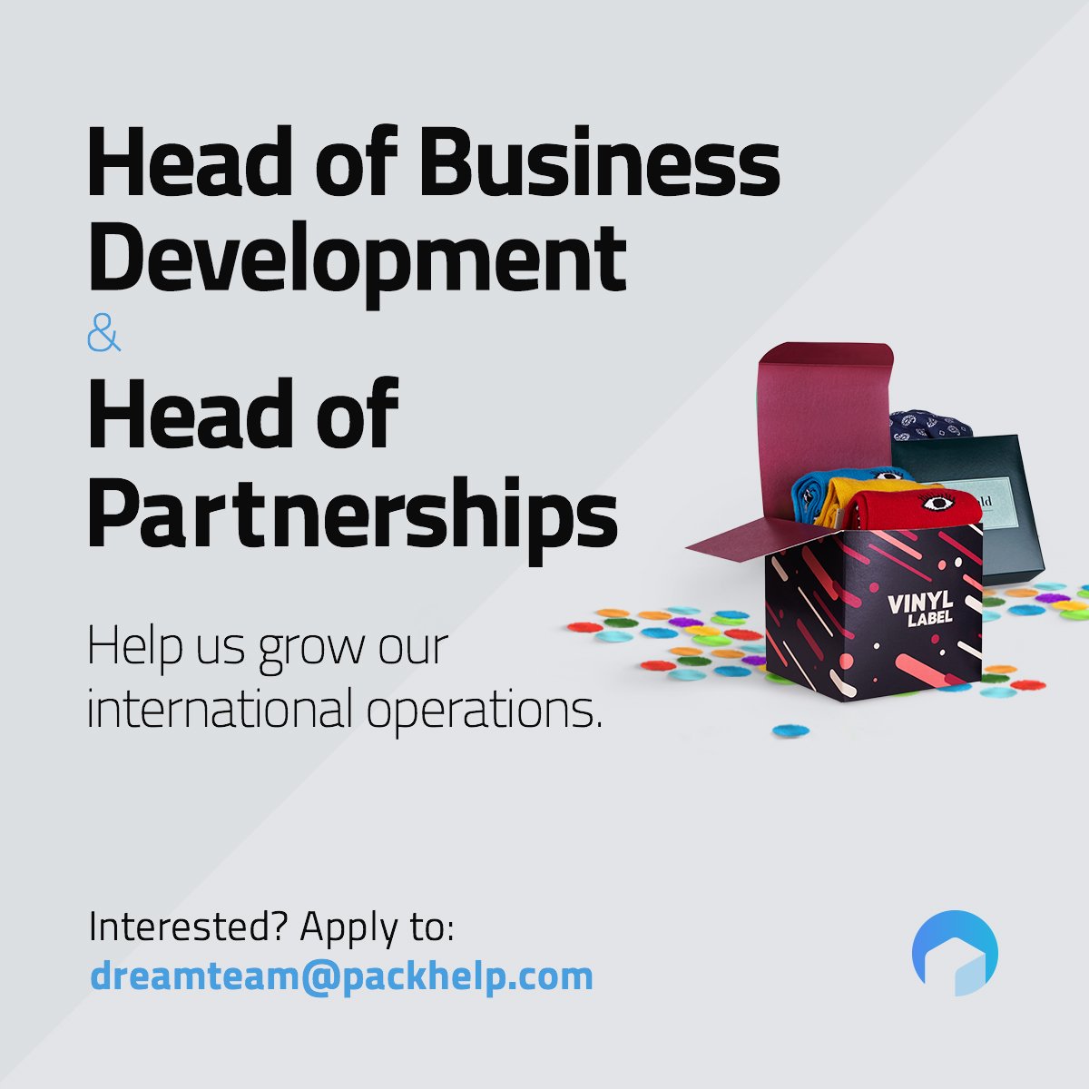 Any great sales folks our there? We're looking for Head of Partnerships and Head of Business Development at <a href="/packhelpcom/">Packhelp</a> PM me for more info