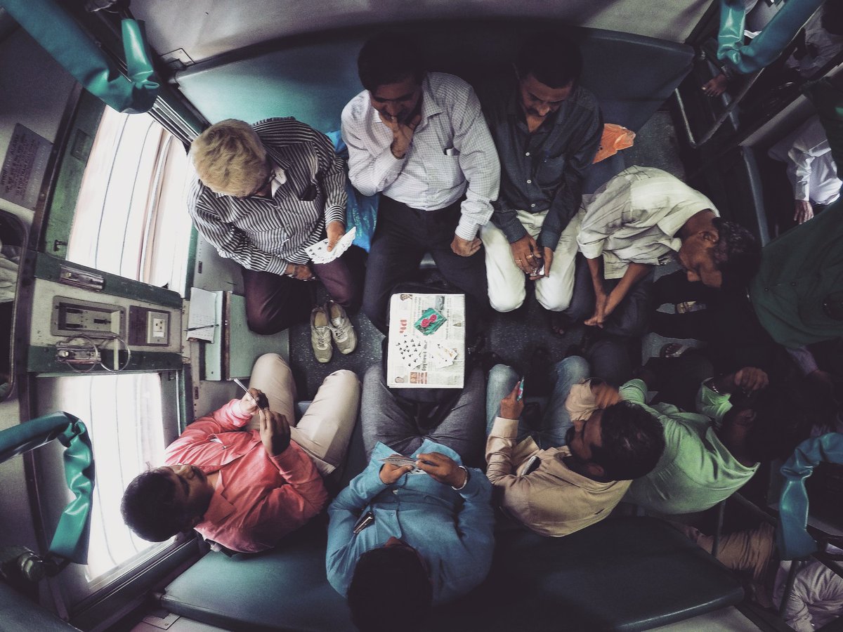 shanubabar7's tweet photo. Sometimes all it takes is a box on wheels and a stack of 52, to bring people together.

#windowseatproject #IndianRailways #traintravel https://t.co/tgj29Trd92