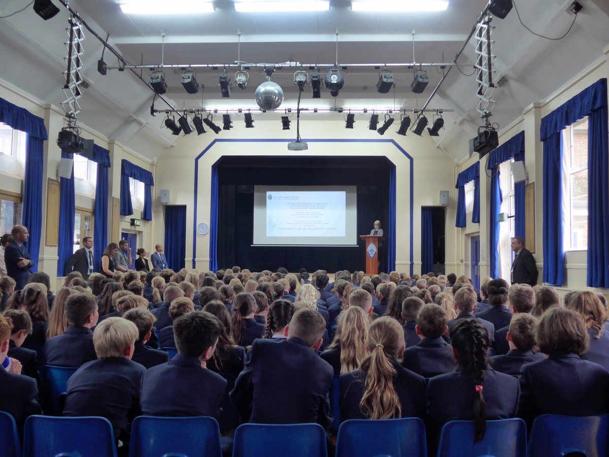 sirjohnlawes's tweet photo. Year 7 received their first inspiring assembly from Headteacher, Claire Robins #intake2017 https://t.co/jeUbghHAhT