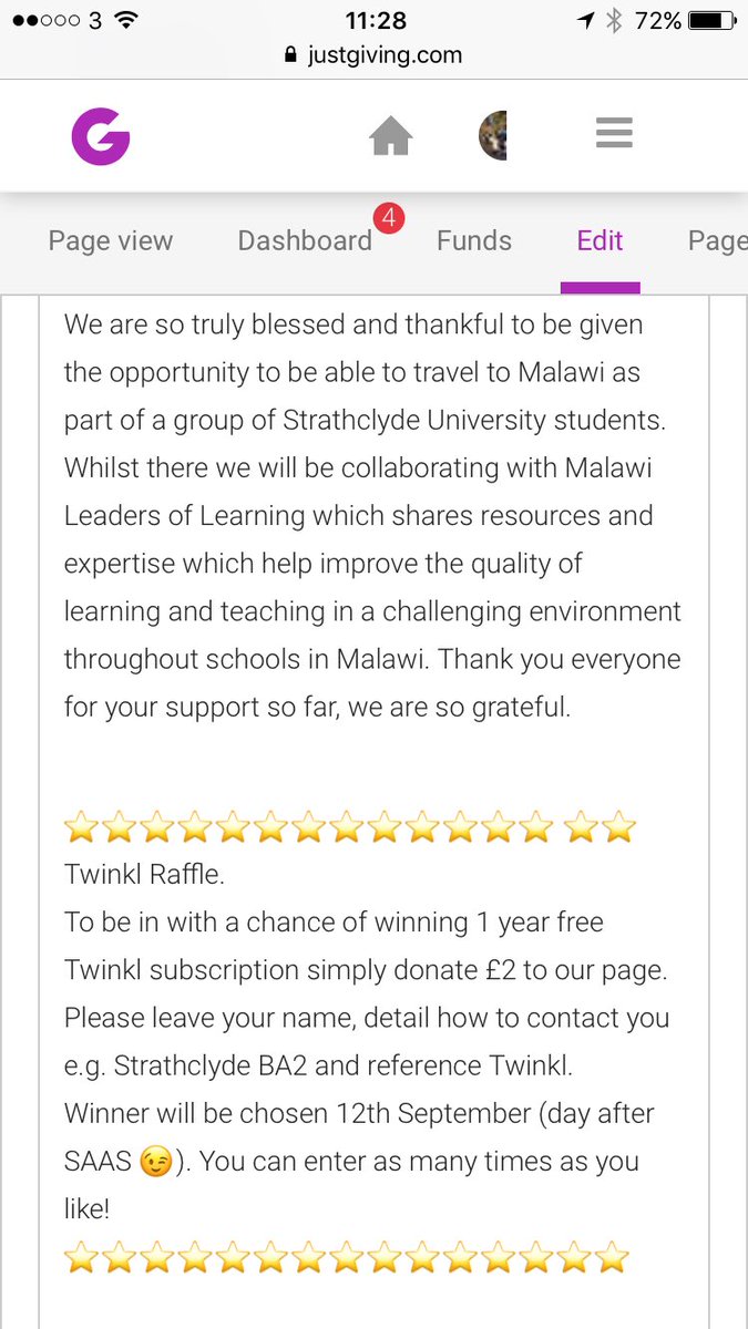 kellypaterson86's tweet photo. ⭐️WIN TWINKL SUBSCRIPTION⭐️ Proceeds going to Malawi BA4 Fundraiser. £2/entry, ref - TWINKL
#strathba #strathBed
https://t.co/vaDPNgn1jd https://t.co/Tee4qE1OKN
