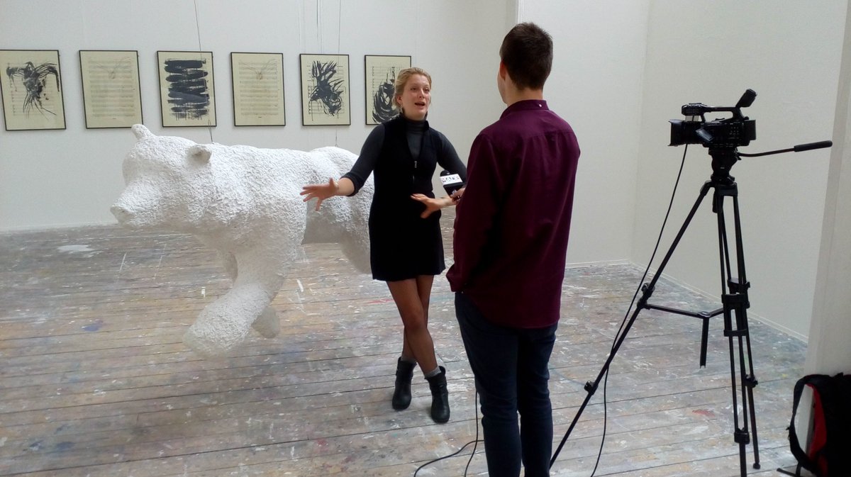 m__exhibition's tweet photo. @madeinbhamtv interviewing @m__exhibition today in @margaretstreet! Catch it at 6pm and 8pm @ldreikhausen @CarolineLoweArt @BCU_Arts @MyBCU https://t.co/bHms9xWTde