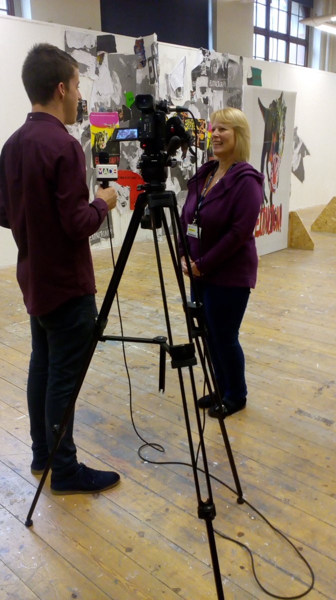 m__exhibition's tweet photo. @madeinbhamtv interviewing @m__exhibition today in @margaretstreet! Catch it at 6pm and 8pm @ldreikhausen @CarolineLoweArt @BCU_Arts @MyBCU https://t.co/bHms9xWTde