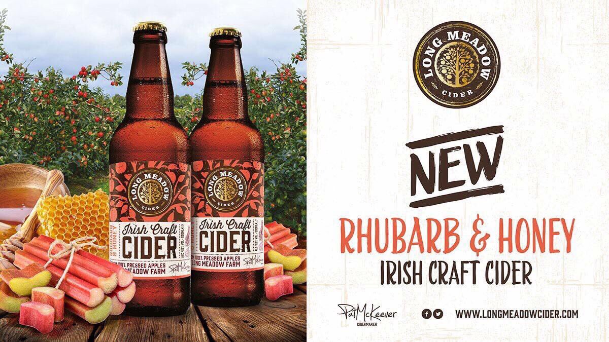 LongMeadowCider's tweet photo. Newly launched Rhubarb &amp; Honey cider @Speciality_Food @DiverseFineFood #CraftCider #PureToTheCore https://t.co/95774wnkbf