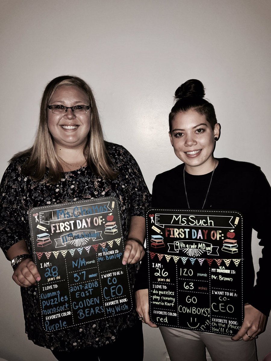 MsChakos's tweet photo. Happy first day everyone 👩🏼‍🏫👩🏻‍🏫 https://t.co/grRTXRc9dY