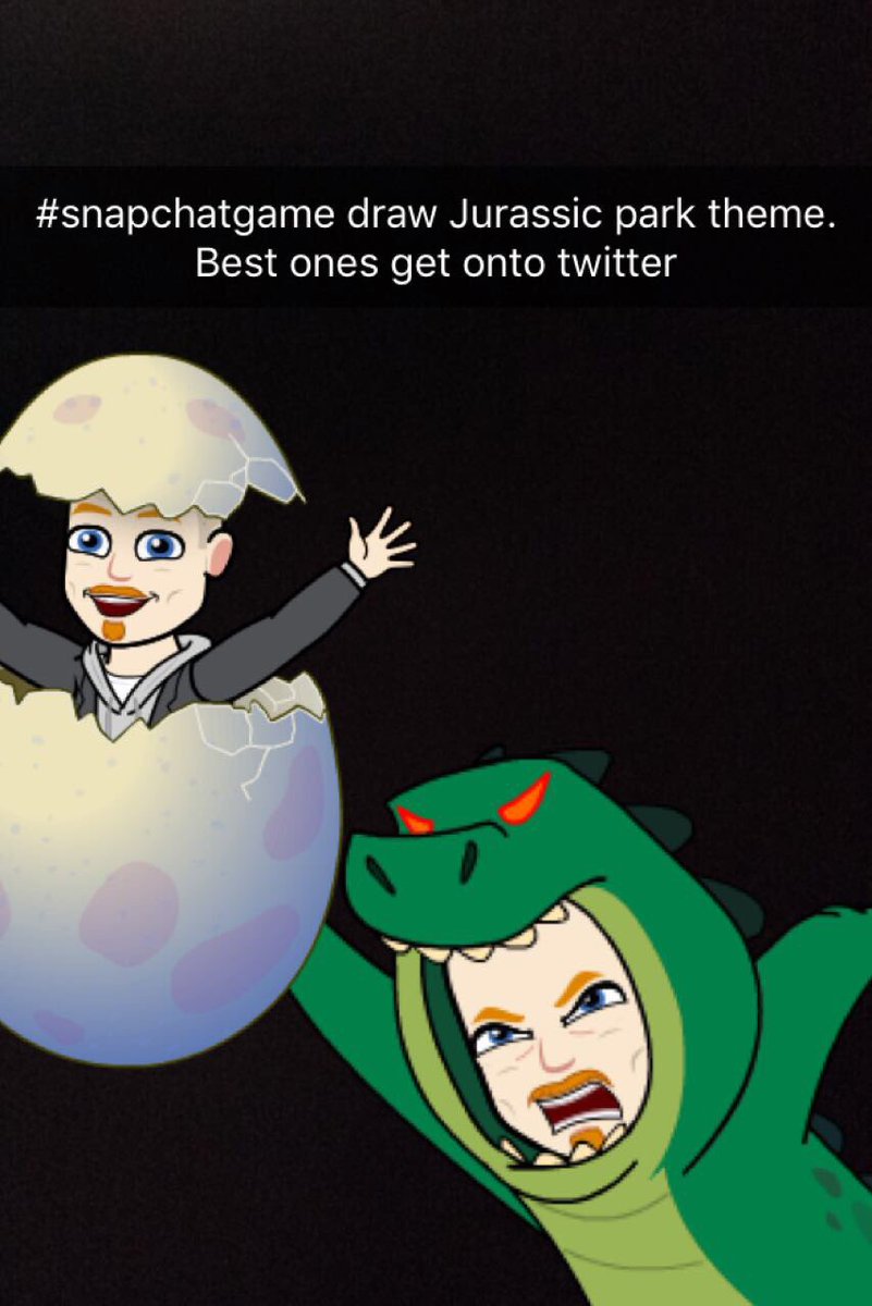 reallylyndon's tweet photo. #snapchatgame jurrasic park https://t.co/d9v50TlnIn