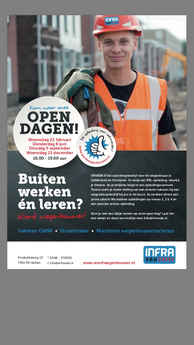 Nog een paar uur en dan is het weer zo ver.. onze open dag voor potentiële bbl leerlingen en event. ouders/verzorgers! Tot straks? #bbl