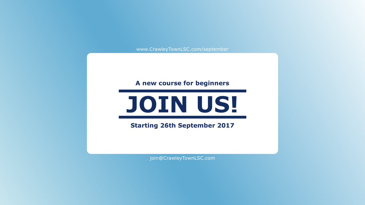 NEW LIFESAVING COURSE! Visit CrawleyTownLSC.com/september for info on our latest course starting 26th Sept. <a href="/K2Crawley/">K2Crawley</a> <a href="/crawleybc/">Crawley Council</a> <a href="/FreedomLeisure/">Freedom Leisure</a>