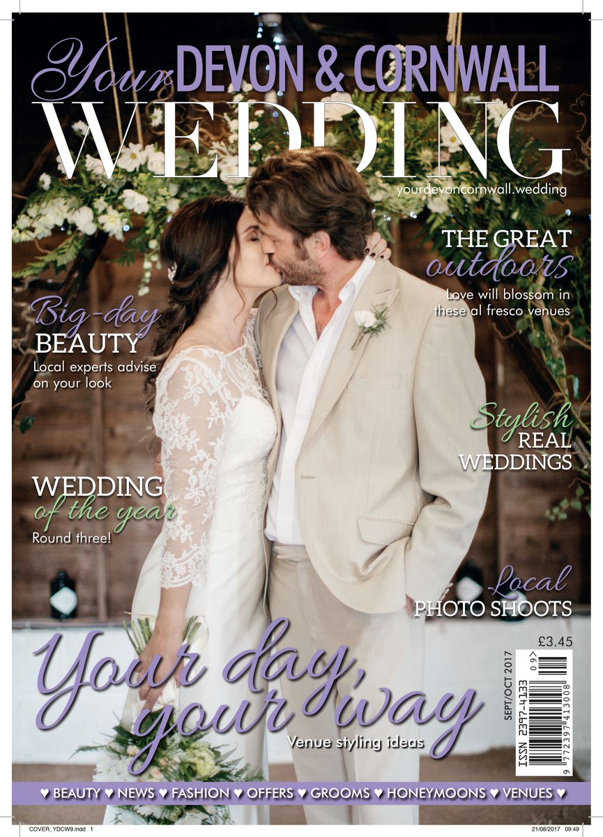 Loving my brand new issue of Your Devon &amp; Cornwall Wedding magazine on sale now! Thank you <a href="/barrowemma/">Emma Barrow</a> for the gorgeous front cover!