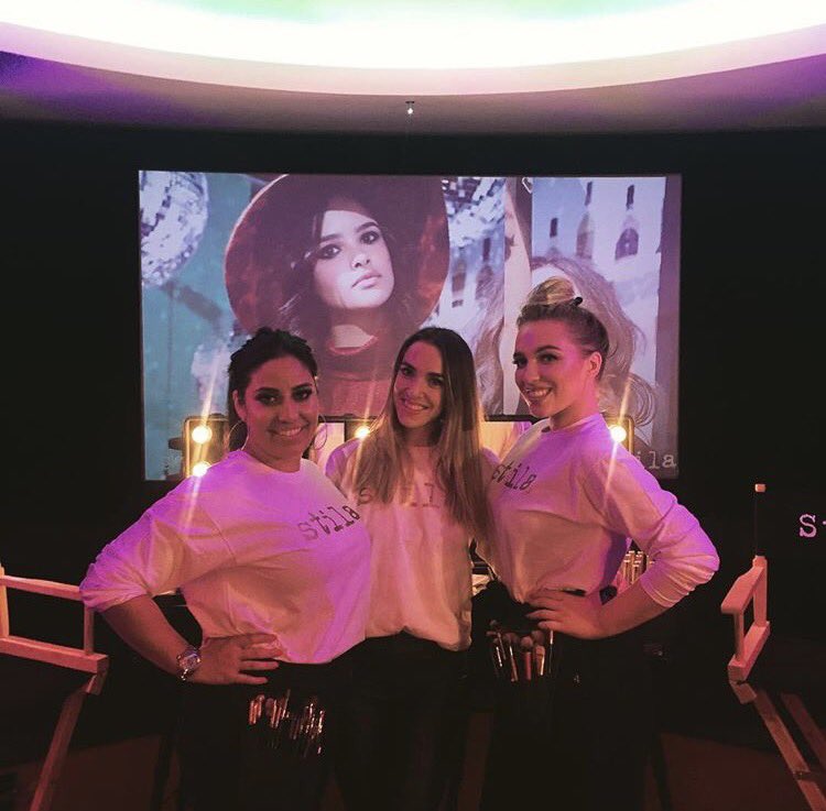 DowalWalker's tweet photo. The @StilaUK &amp; @gloriousbrands event is in full swing! #helloglorious 💄✨ https://t.co/E5DBKffKEc