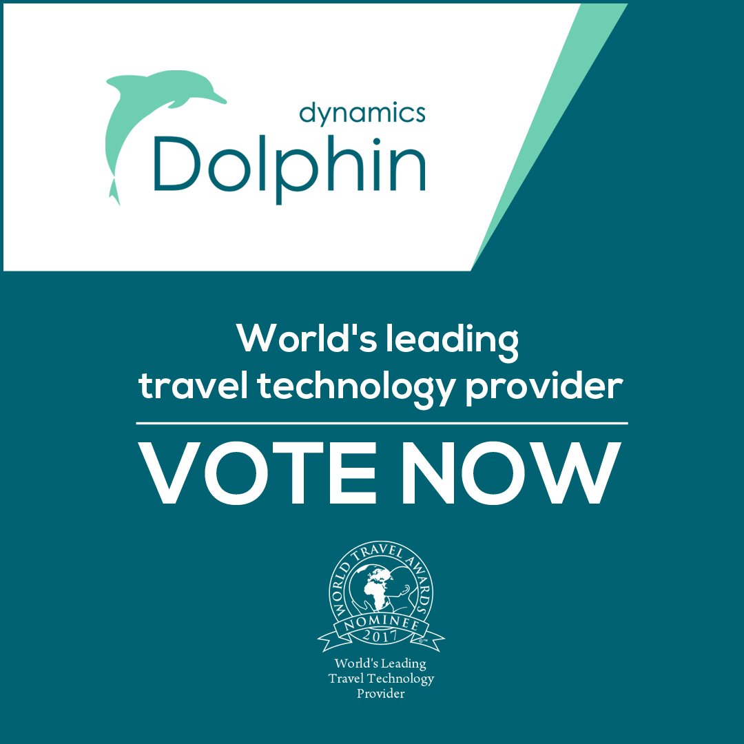 DolphinDynamics's tweet photo. We're proud to have been nominated for the World's Leading Travel tech provider 2017. Help us win and vote now: https://t.co/6rvKuXoPuU https://t.co/57jO1REKL2