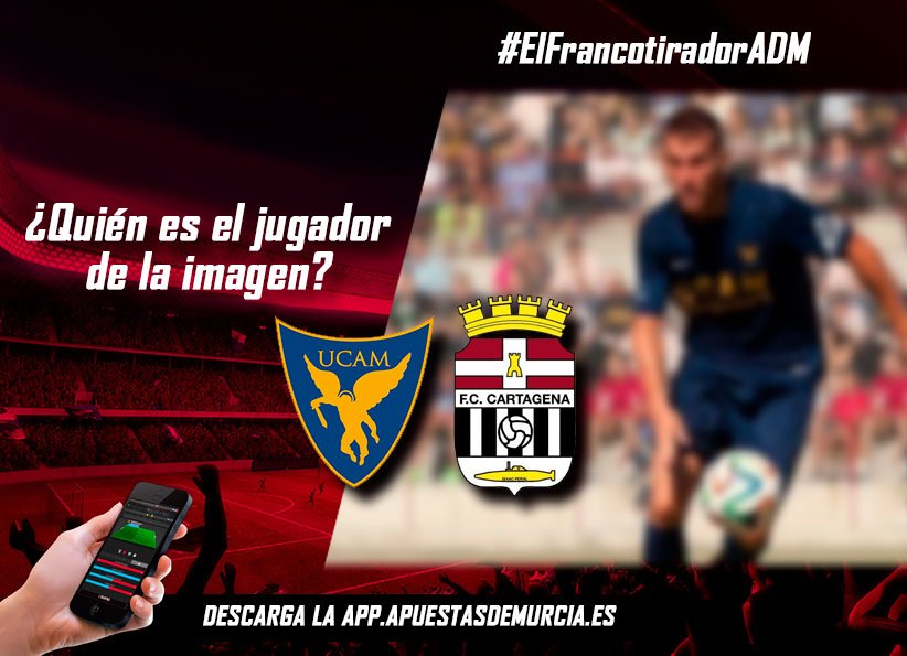 UCAMMurciaCF's tweet photo. @ApuestasdMurcia 🎯 Sigue a @ApuestasdMurcia, RT a este tweet y di el jugador que aparece en la imagen. Habrá 3 participantes. 

¡Suerte!
#ElFrancotiradorAdM https://t.co/0H2bBLqvYs