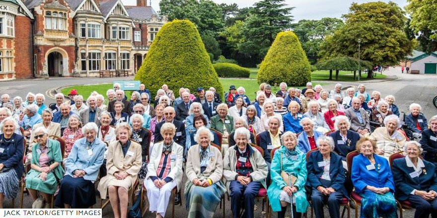 pickover's tweet photo. A group of codebreakers who helped to defeat Hitler were reunited at Bletchley Park this month. Info: https://t.co/qcyAAYtsNx https://t.co/CrJmzlCEh7