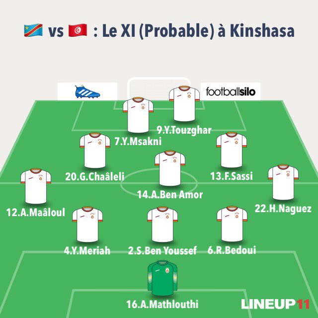 Ahmedlancien's tweet photo. #RDCTUN 🇨🇩🇹🇳#XIProbable #Tunisie #CM2018 🇷🇺#JibouhaLawled 🎟 https://t.co/Ta4KPPGYpb