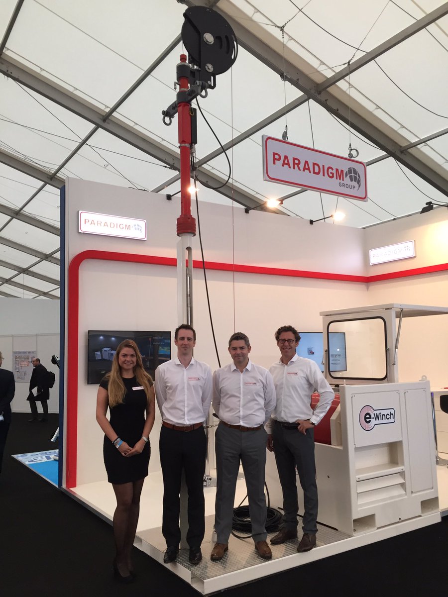 ParadigmGroupB's tweet photo. Come & visit us at stand 3D149 and see a demo of our innovative technologies! #OE17 #slickeline #slickfline #ewinch #aberdeen https://t.co/s97FUQ5NeG