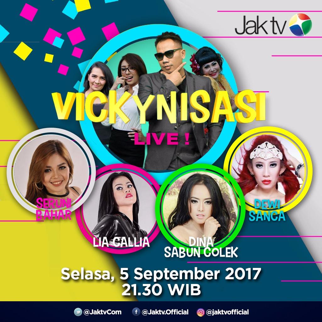 Malam ini nonton acara vickynisasi jam 21.30 dijaktv ada seruni bahar