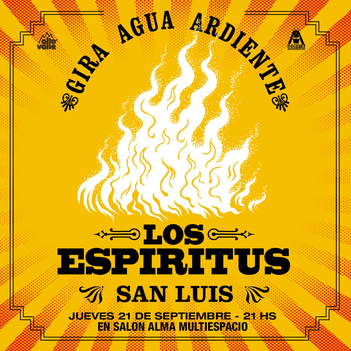 Dia de la primavera... dia del estudiante... dia en que llegan <a href="/losespiritus/">Los Espíritus</a> a San Luis!!!