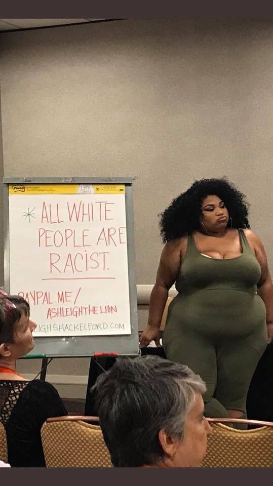 LWMS14's tweet photo. @ashleighthelion displaying her sub-80 IQ and nubian aesthetic.

#blackLivesAreFecalMatter https://t.co/lYueKBLug5