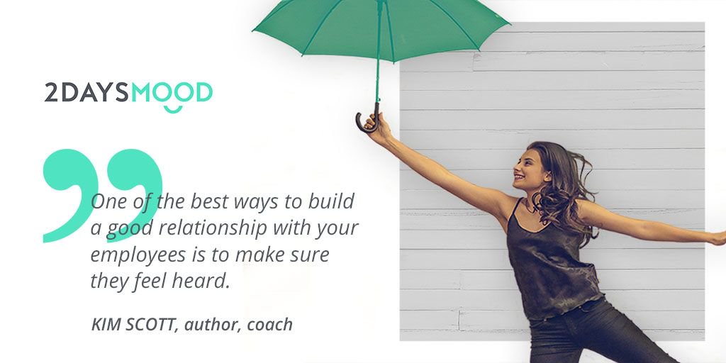 2daysmood's tweet photo. One of the best ways to build a good relationship with your employees is to make sure they feel heard. Read more on https://t.co/MW0jxUG8WQ https://t.co/BIZJhO9Y39