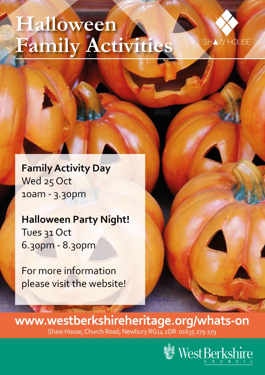 Shaw_House's tweet photo. Tickets for #Halloween Party Night go on sale TODAY call 01635 279279 https://t.co/TNrZQfKOfo #Newbury #family https://t.co/DGvcvIms1c
