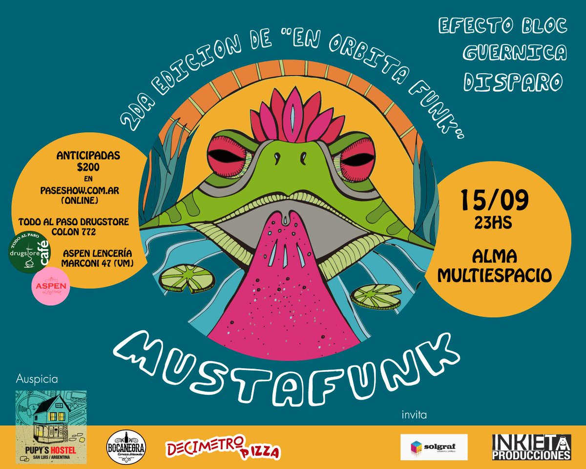 pspspspsps Se viene En orbita funk people!! 15/09 en Alma Multiespacio! Nosotras vamos! Ustedes??