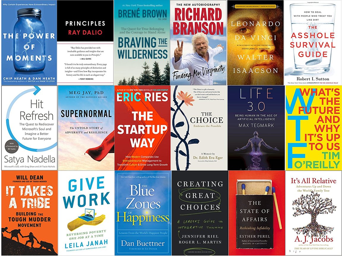 AdamMGrant's tweet photo. Have never seen so many exciting fall books: happiness &amp; resilience, leadership &amp; innovation, the future, family. https://t.co/u83lozhX1B https://t.co/A3X13V243A