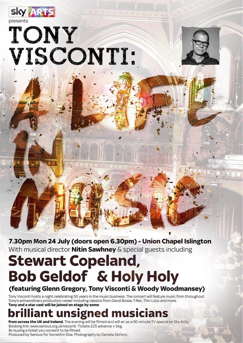 I've been working with <a href="/SkyArts/">Sky Arts Awards</a> &amp; <a href="/tonyvisconti1/">Tony Visconti</a> on a tv series that starts tonight!