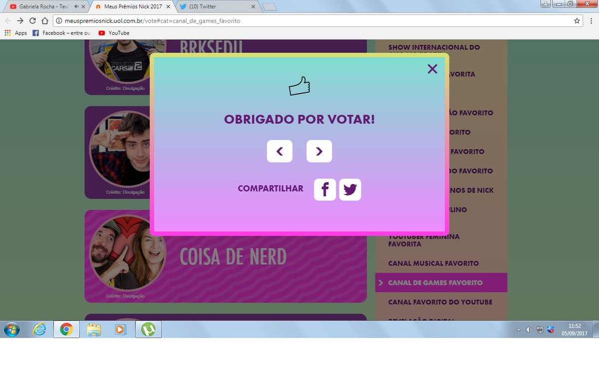 ana_bobsin's tweet photo. Já votei no #MPN! https://t.co/k4nrK5dPXe #CoisaDeNerdGames bora Cambada.... https://t.co/rgHqAiS7js