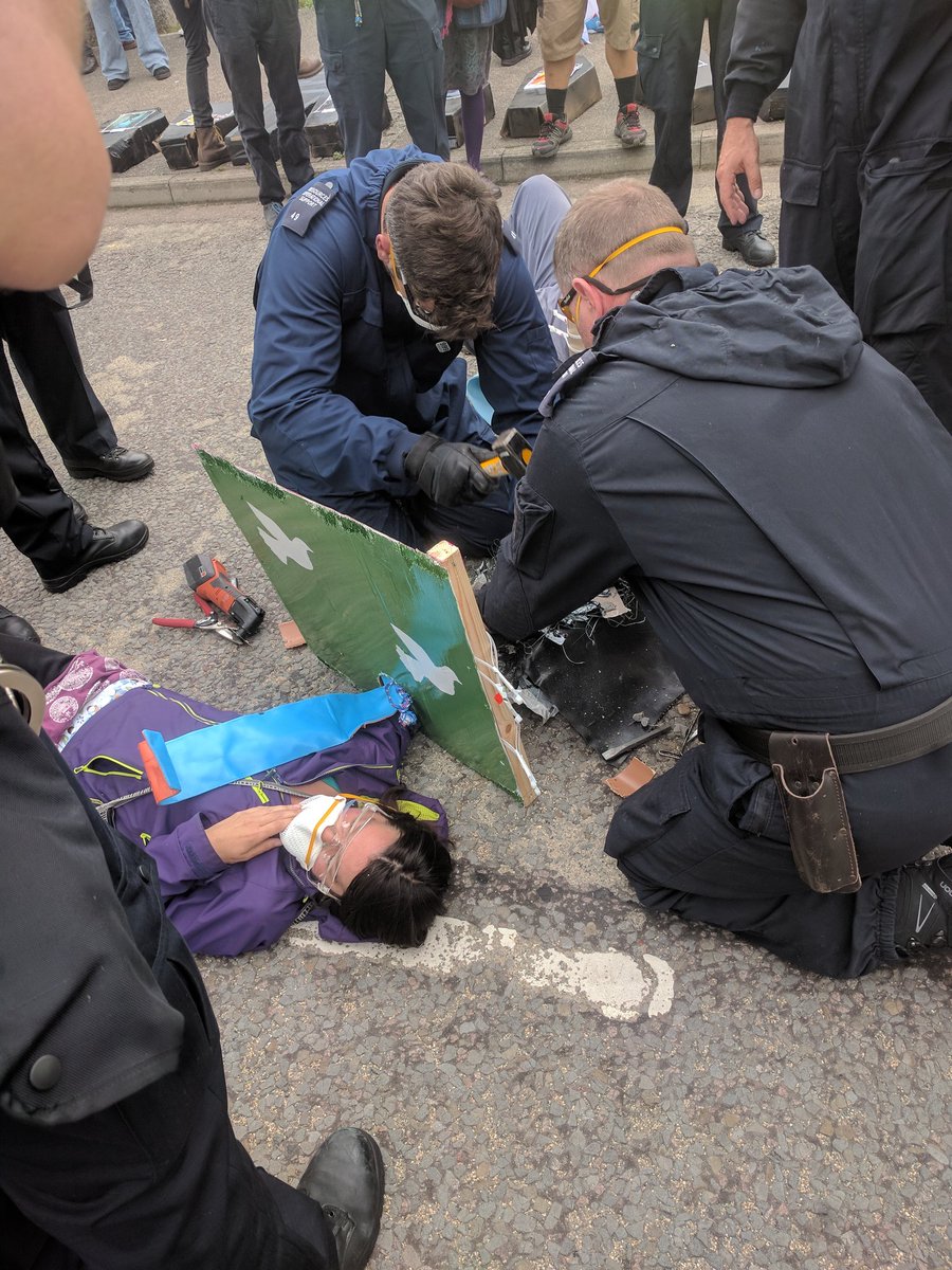 SamWalton's tweet photo. I want everyone in Yemen, Bahrain &amp; everywhere else that are victims of UK arms trading to know that we stand with you. #StopDSEI https://t.co/tKjEFL6tAU