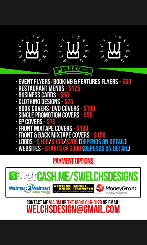 welch_designs's tweet photo. Contact me using the information in my bio or DM me for all serious inquires. WELCH© https://t.co/FLouZCqLrB https://t.co/vYZHwt6FM2
