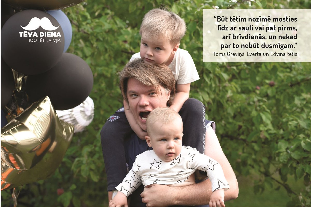 LatvijaiSimts's tweet photo. Tēvu atziņas un stiprinošus vārdus no tēta tētim akcijā #100tetiLatvijai apkopo @MammamunTetiem. #LV100 #TevaDienaKatruDienu https://t.co/U8PZhUI7s7