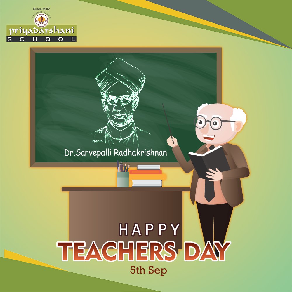 PSchoolsPune's tweet photo. #PriyadarshaniSchool shows our love to all the great teachers for their excellent guidance and wisdom.
#TeachersDay https://t.co/9n4JcwbWh9
