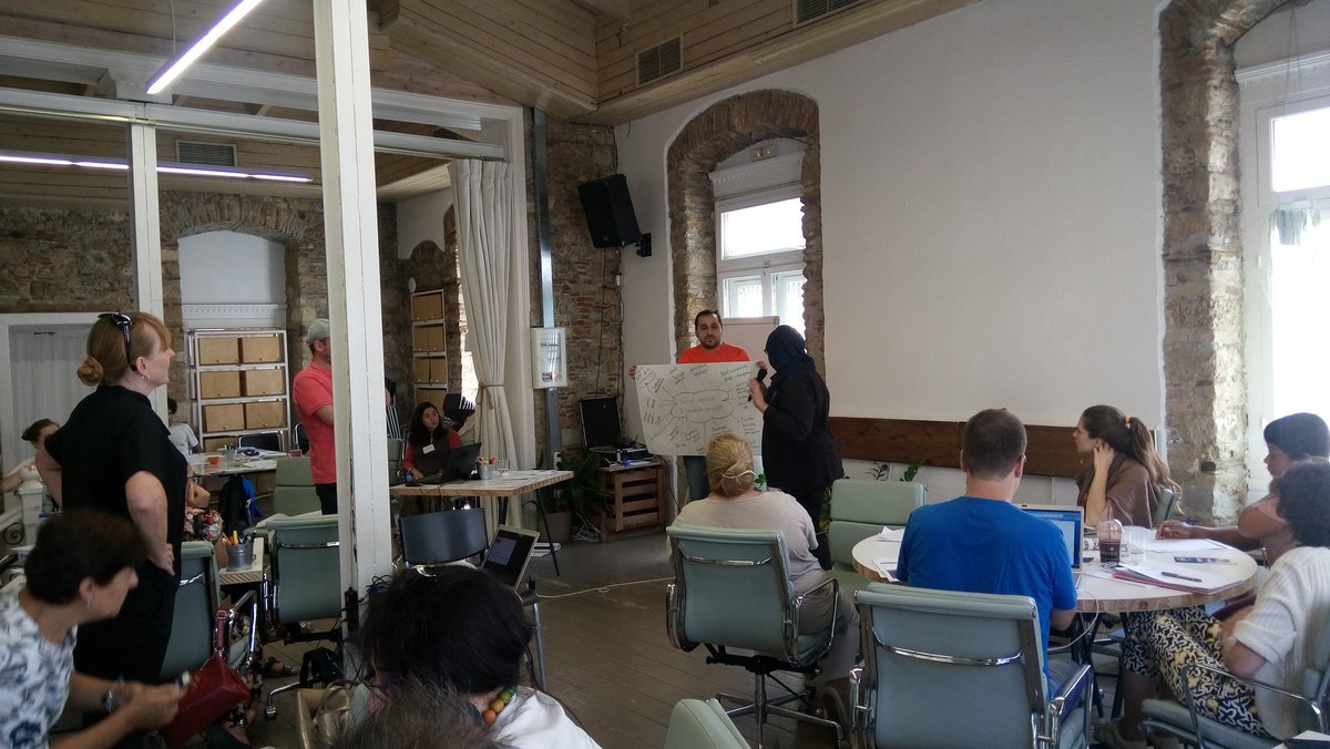 DiMiOrganic's tweet photo. During the #Social & #Creative #Enterprise #Training during the #Cross #Network #Activities of the @AnnaLindh #DialogueInAction https://t.co/hxhF723UrD