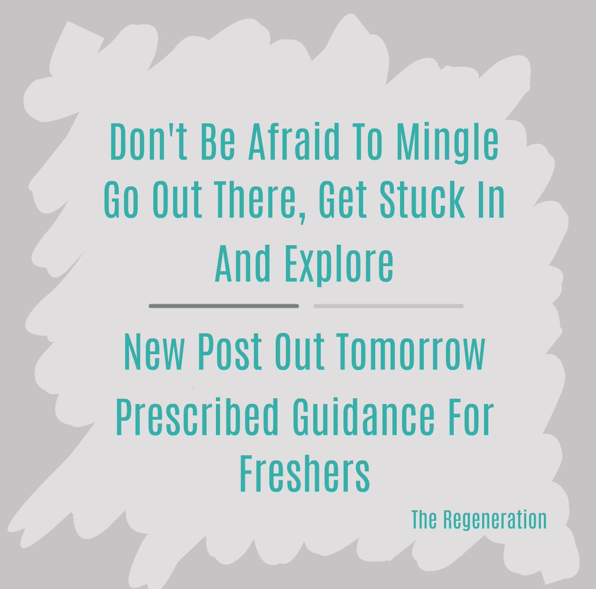 Re__Generation's tweet photo. A glimpse of the next post, freshers stay tuned and follow us so you don't miss out! #freshers2017 #FreshersGuide17 #FreshersWeek https://t.co/bTTPX5XBbv