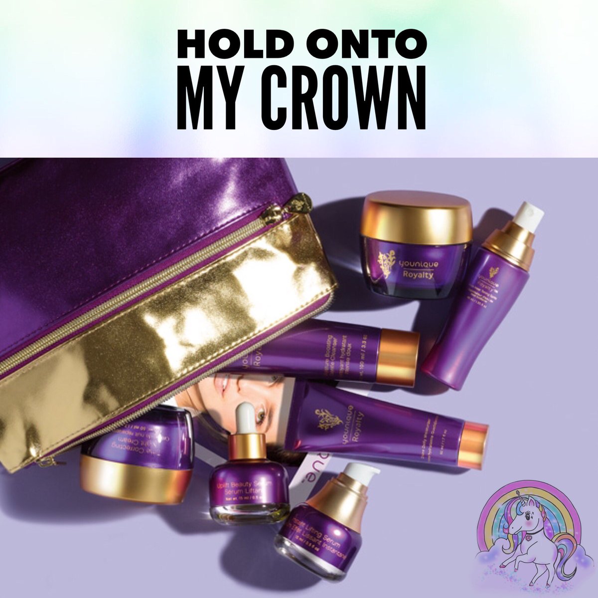 MamasMakeUpBox's tweet image. Hold onto my crown 👑 Skin care fit for royalty! #younique #youniquepresenter #collections #savemoney