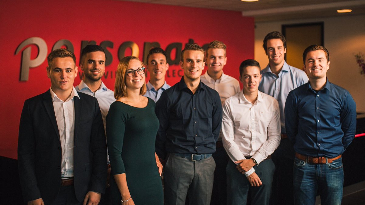Personato's tweet photo. Gisteren zijn deze 9 professionals van de toekomst aan hun stageperiode begonnen! Veel succes gewenst de komende tijd! #stage #recruitment https://t.co/K1JFKJcDjY